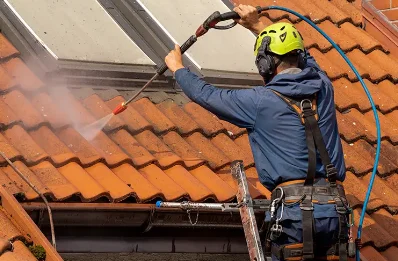 Démoussage et hydrofuge de toiture à Plouguin
